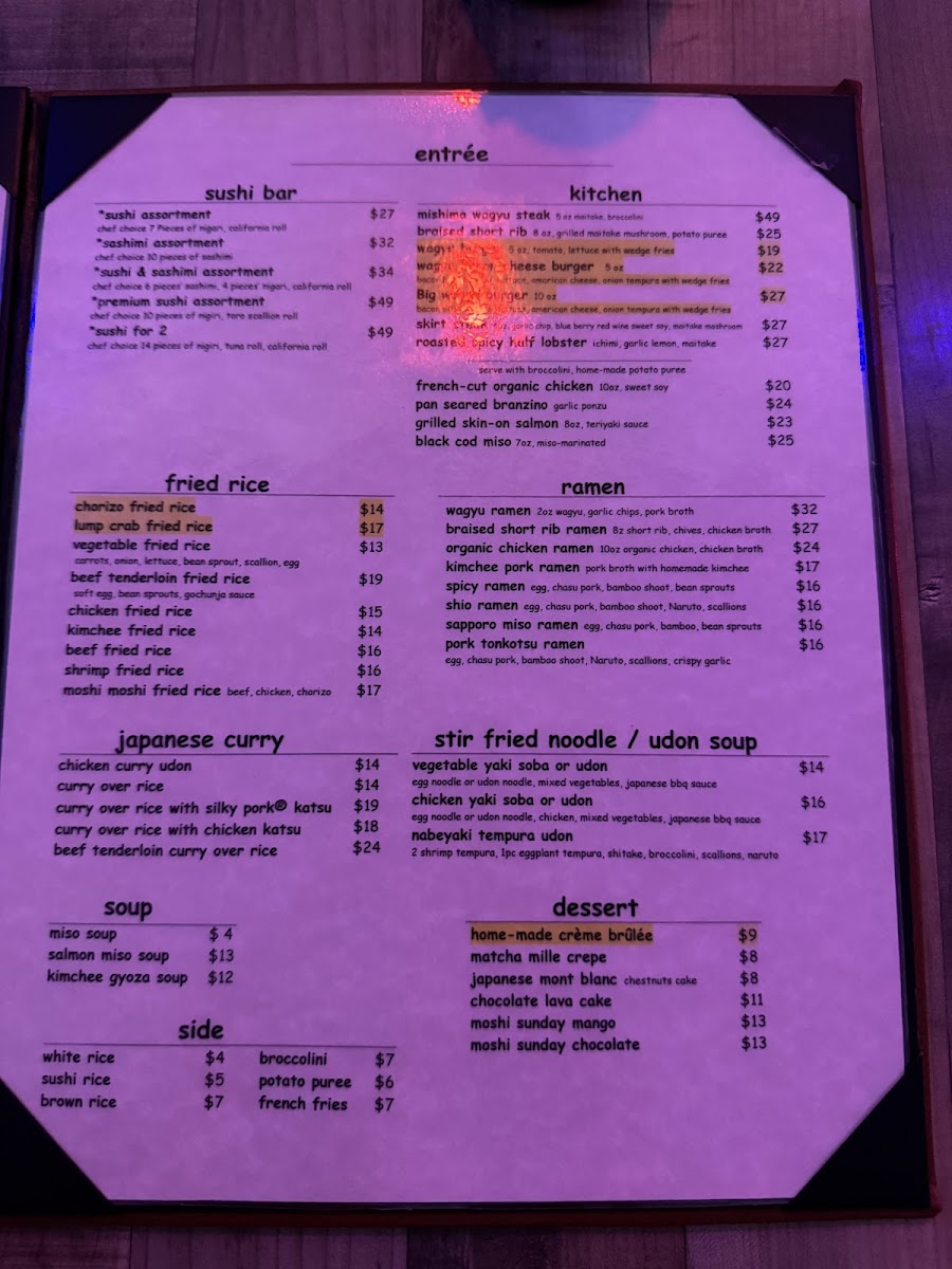 Moshi Moshi Brickell Menu - Image 3